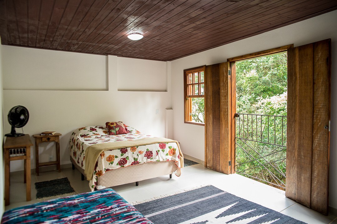 suíte do airbnb Trilha Real em Tiradentes
