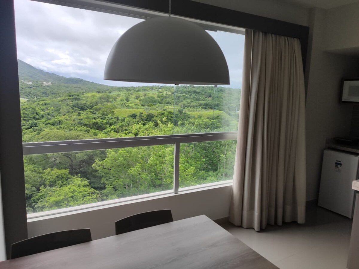 vista da janela do aribnb Flat Aconchegante em Caldas Novas