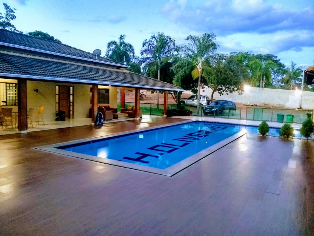 piscina da Chácara Oliveiras em Caldas Novas