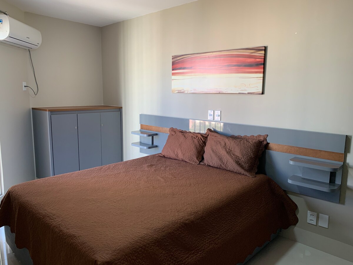suíte airbnb do Apartamento Luxuoso em Caldas Novas