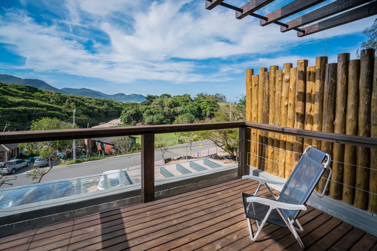 vista do airbnb Torii Zen Village - Flor de Cerejeira em Garopaba