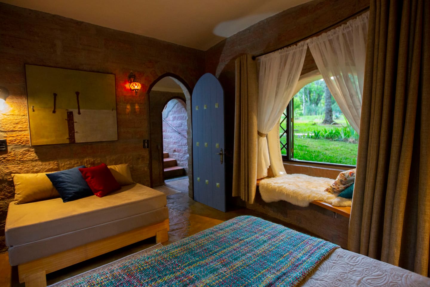vista do quarto da Airbnb Casa Eliot Sítio dos Cogumelos em Canela