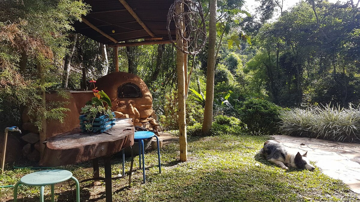 área externa do airbnb Casa Tejase em Petropolis