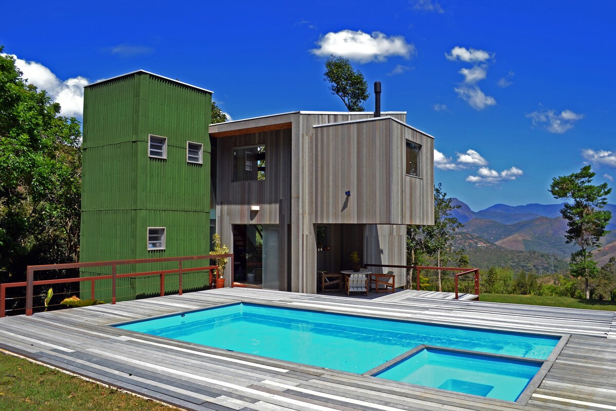 piscina da Casa de Arquiteto em Petropolis