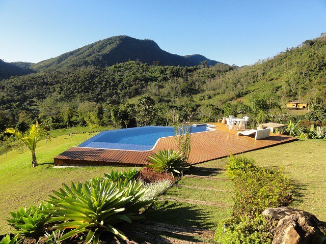 piscina do airbnb Paraíso na Serra! Secretário em Petrópolis
