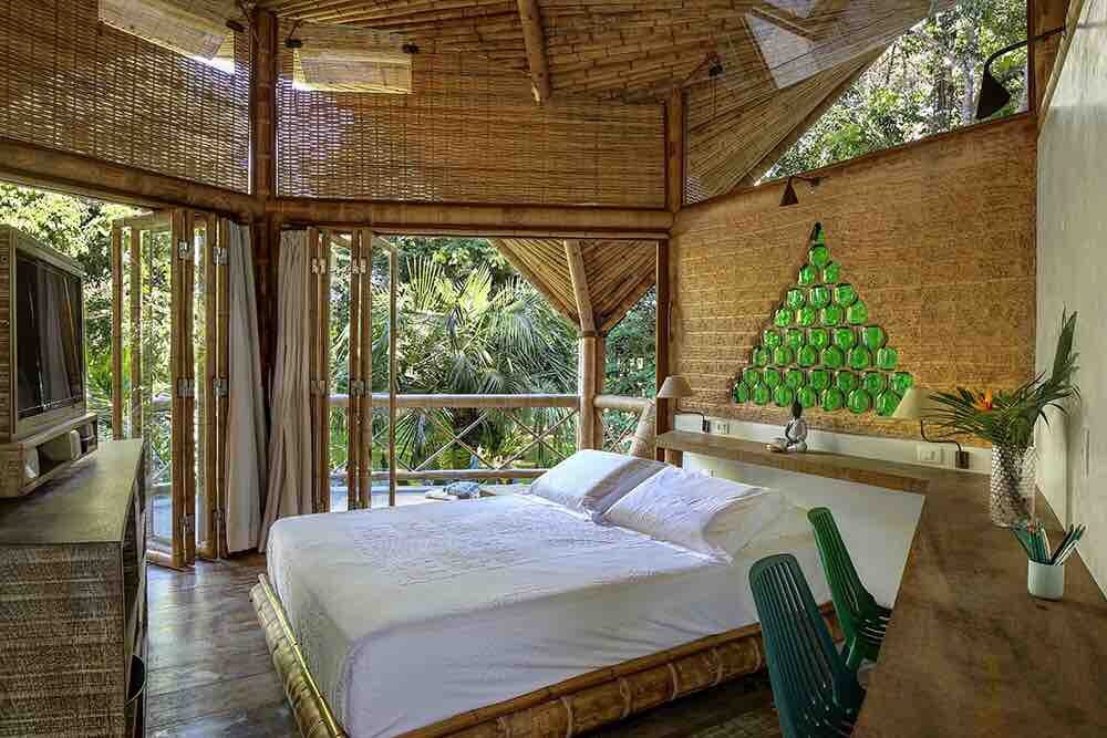 suíte do airbnb Villa Se7e Trancoso - Loft Bambu e Casa Madeira