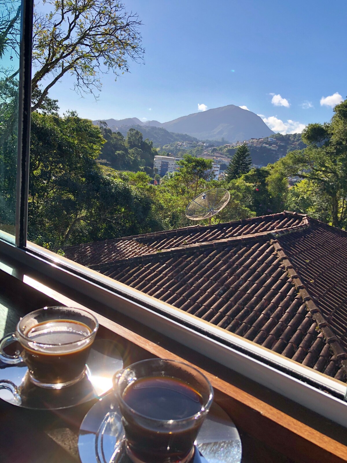 vista do Romantic chalet em Teresópolis