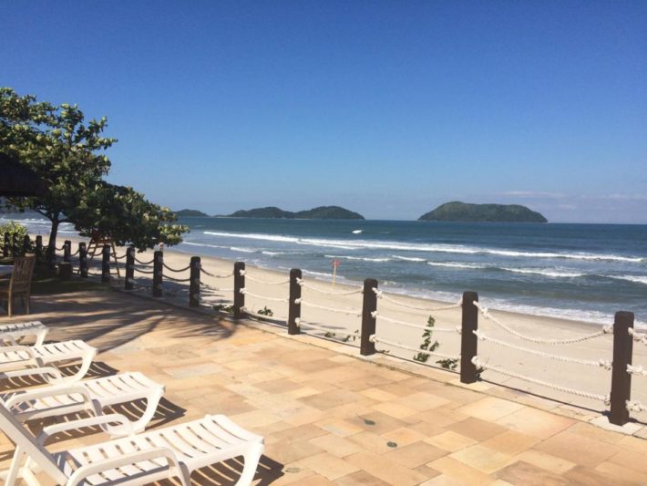 pousada na barra da una com vista para a praia