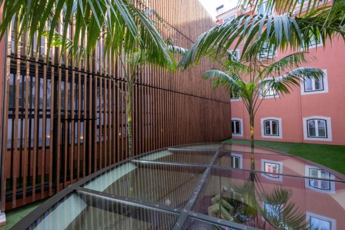 hotel com jardim externo em lisboa