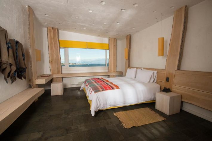 hotel na patagonia chilena com quarto grande