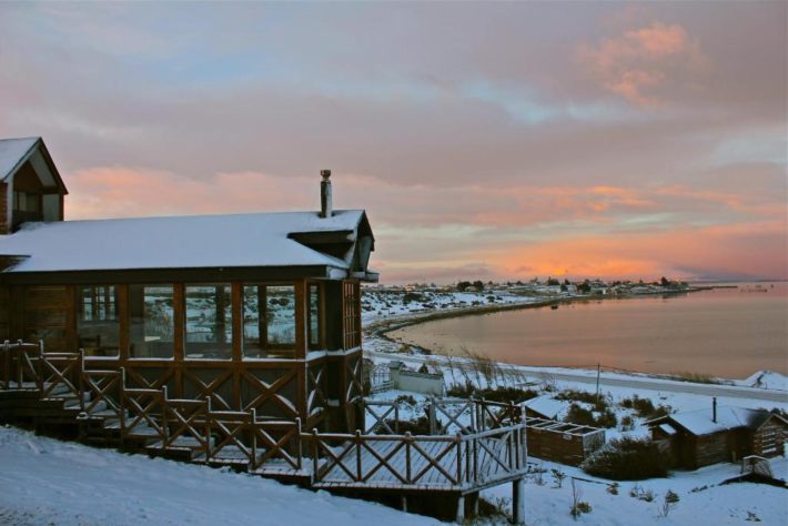 hotel na patagonia chilena entre as montanhas