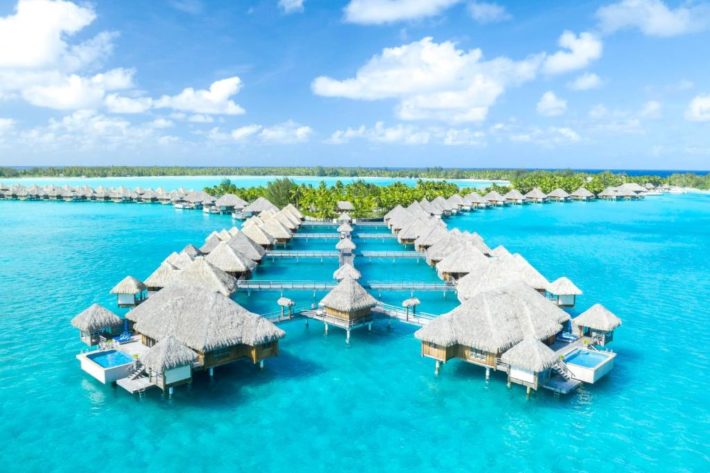 hotel romântico de luxo em bora bora