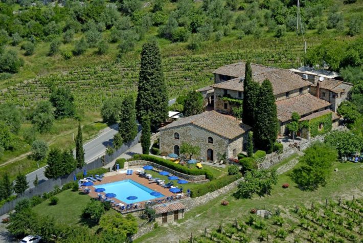 hotel romântico em prédio histórico na toscana