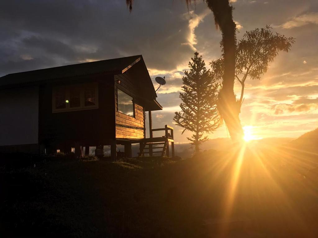 Cabana Monte na Pousada Colina dos Ventos em SC.