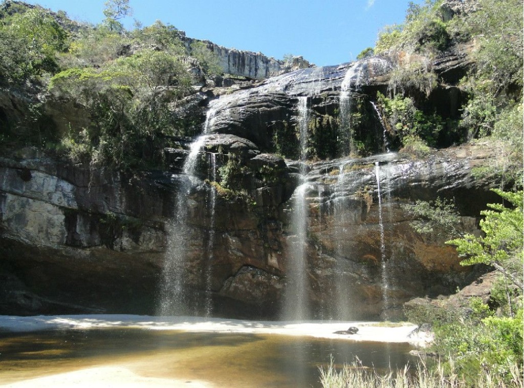 Cachoeira em São Gonçalo do Rio das Pedras, Minas Gerais