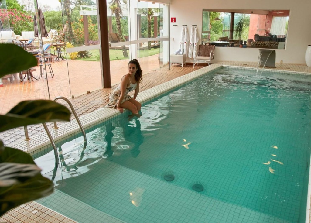 Hotel com piscina aquecida interior de São Paulo